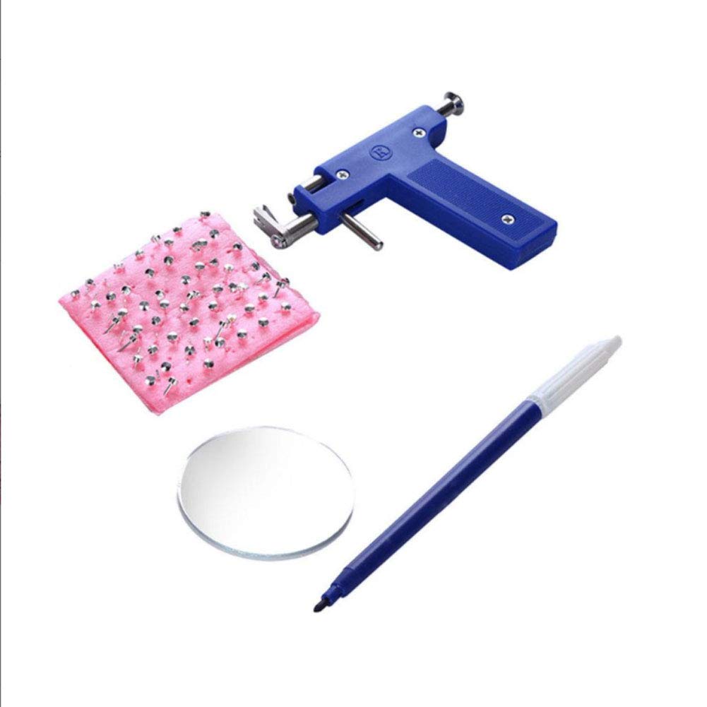 MUCH Professional Ear Piercing Kit with 98 Stainless Steel Studs - Body Piercing Gun Tool Set for Safe Ear Piercing at Home or Salon | Perfect for First-Time Piercings, Gifts & DIY Jewelry Making