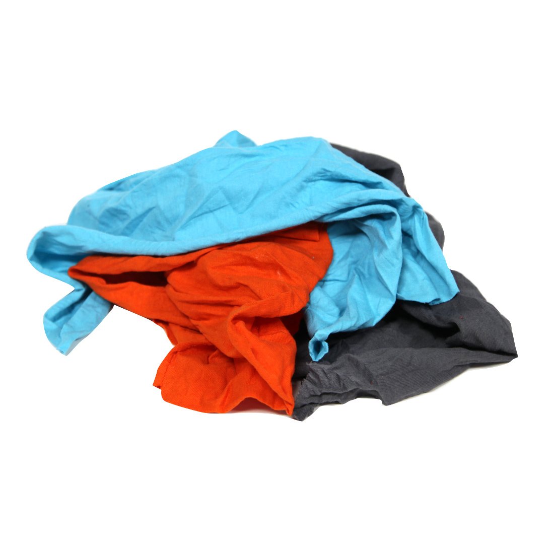 Premium Colored Knit Rags - 45lb Bulk Box of Assorted Colors | Industrial Cleaning, Workshop Rags, Automotive Detailing & DIY Projects
