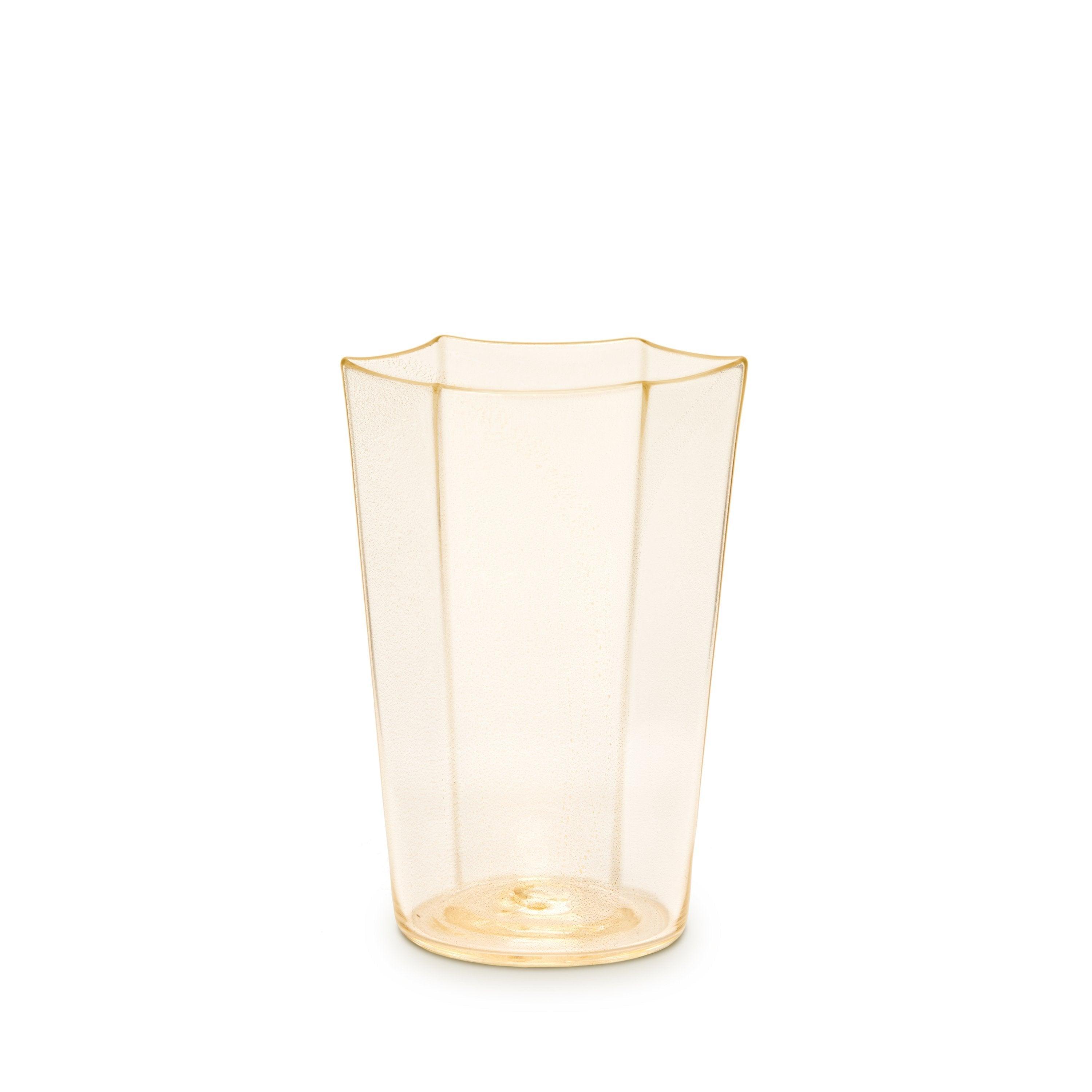 Premium Hexagonal Wine Glass Set - 24K Gold Plated Stemware for Red & White Wine - Perfect for Dinner Parties, Weddings & Home Decor