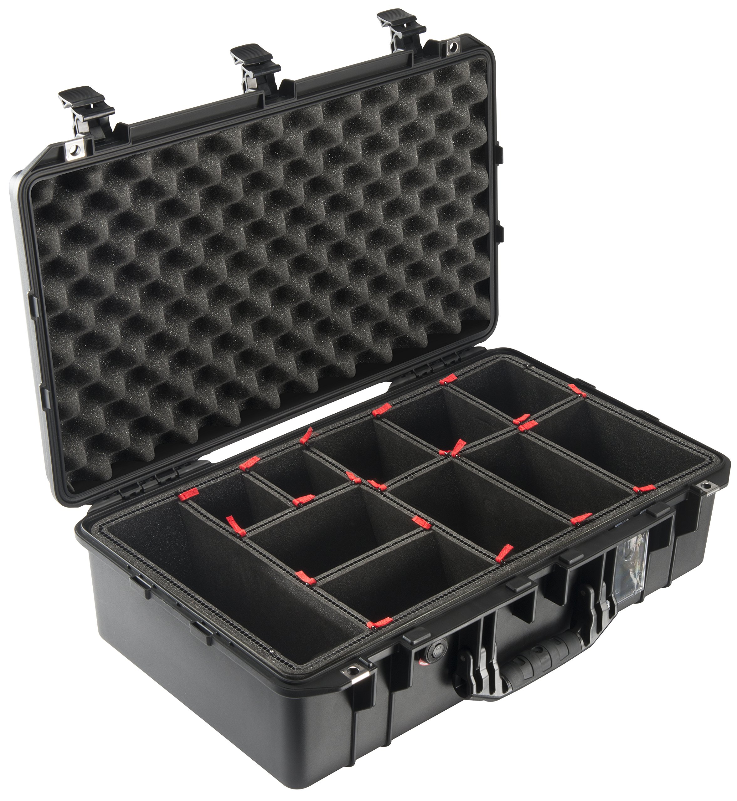 Pelican Air 1555 Waterproof Hard Case with TrekPak Dividers - Black Protective Travel Case for Camera, Drone & Electronics - Perfect for Air Travel, Outdoor Adventures & Equipment Storage