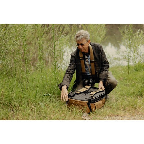 Peak Design 45L Travel Backpack - Durable Coyote Color for Adventure Travel, Hiking & Business Trips - Waterproof Carry-On Backpack with Laptop Compartment