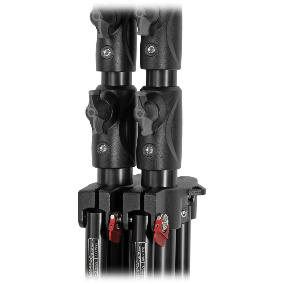 Manfrotto 1004BAC 144-Inch Professional Air Cushioned Aluminum Light Stand with 4 Sections & 3 Risers - Heavy Duty Photography & Video Equipment for Studio, Outdoor Shooting and Lighting Setup
