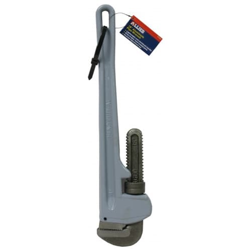 Allied 81222 18-Inch Aluminum Pipe Wrench - Heavy Duty Plumbing Tool for Home Repairs & DIY Projects - Perfect for Tightening & Loosening Pipes, Fittings & Nuts