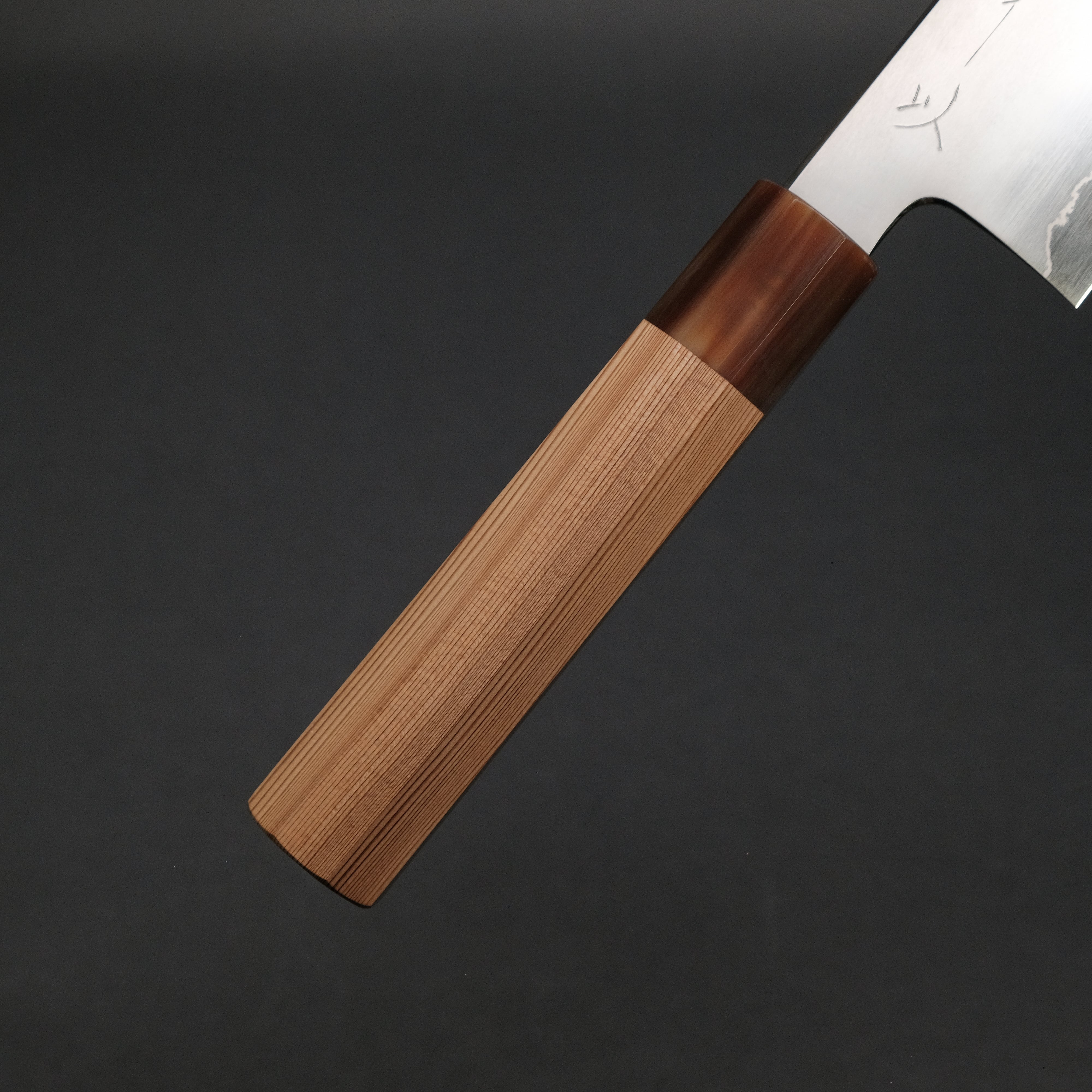 Hitohira Kikuchiyo Izo Silver #3 Santoku Knife with Yakusugi Cedar Handle - Premium Japanese Kitchen Knife for Slicing, Dicing & Chopping - Perfect for Home Chefs & Professional Kitchens