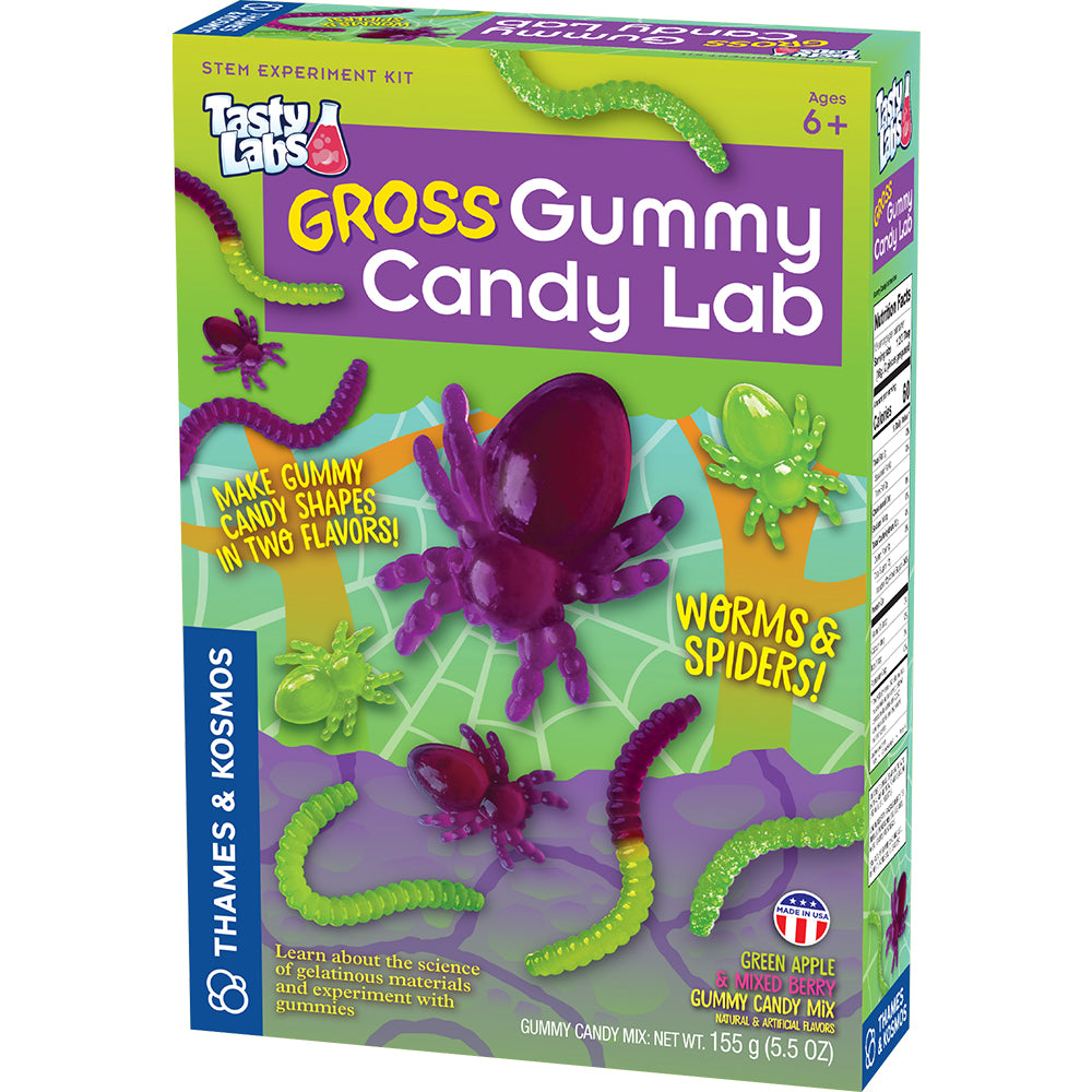 Gross Gummy Candy Lab Kit (Version 2.0) - DIY Creepy Gummy Making Science Experiment for Kids - Perfect for Halloween Parties & STEM Learning Activities