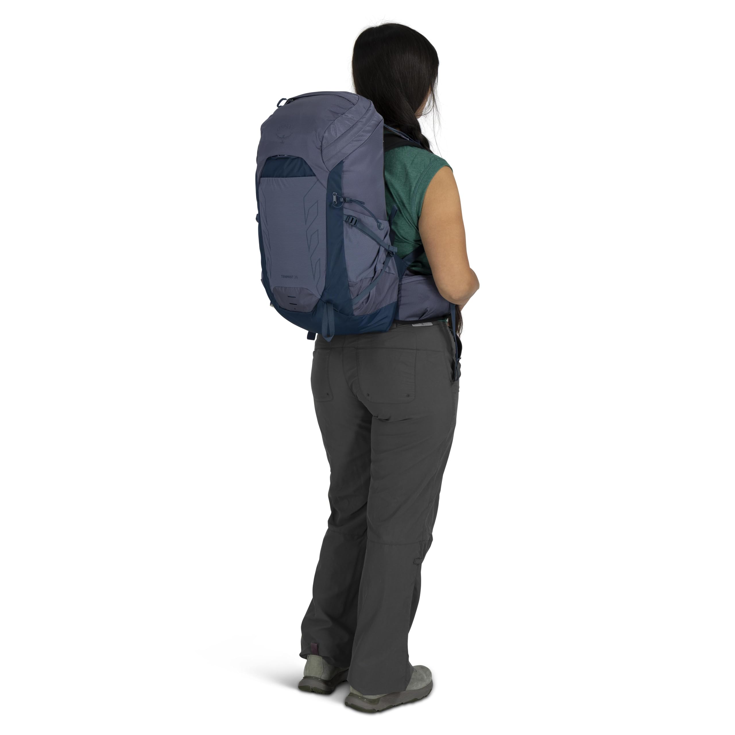 Osprey Tempest 26L Women's Lightweight Hiking Backpack with Hipbelt - Water-Resistant Daypack for Outdoor Adventures, Travel & Trekking - Anchor Blue/Atlas