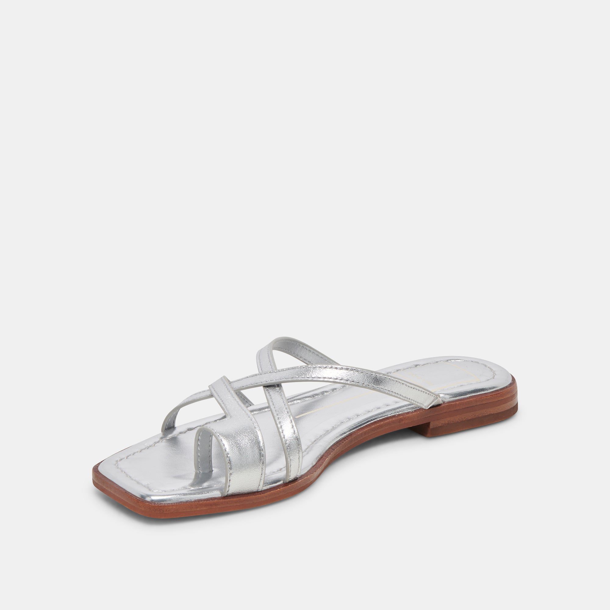 Distressed Leather Sandals for Women - Indigo & Silver Color - Comfortable & Stylish Footwear for Beach, Summer, and Casual Outings