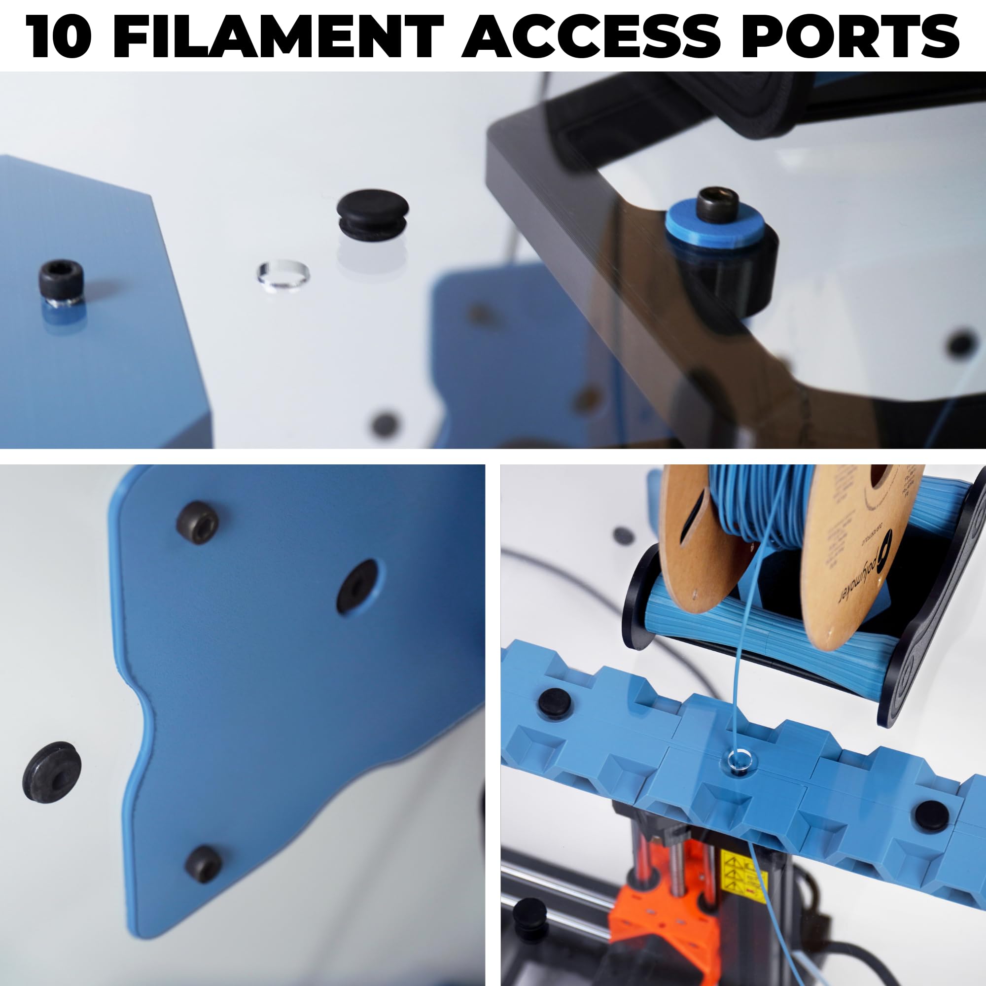 DELACK 3D Printer Enclosure Kit with LED Light for Prusa MK4/MK3/Mini | IKEA Lack Table Compatible | Plexiglass Cover for Temperature Control | Perfect for Home & Office 3D Printing Projects