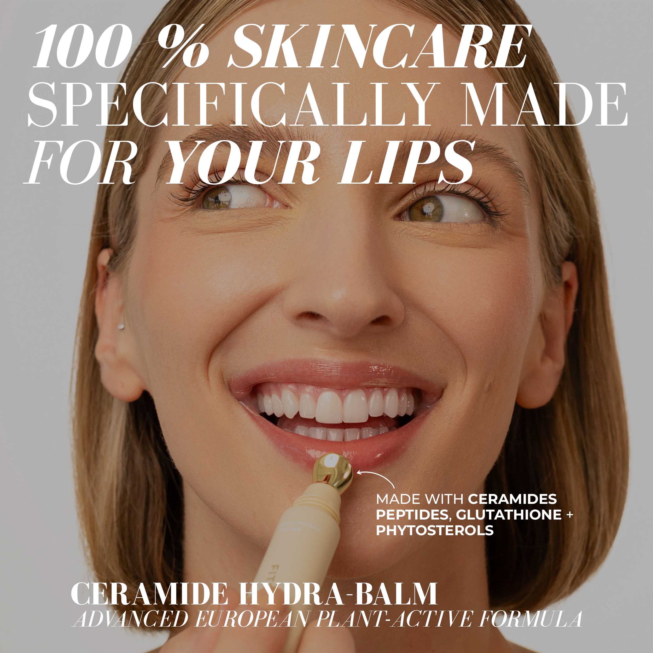 Ceramide Lip Hydra Balm - Intense Moisturizing Lip Treatment for Dry, Chapped Lips | Day & Night Use, Perfect for Winter Care & Makeup Prep