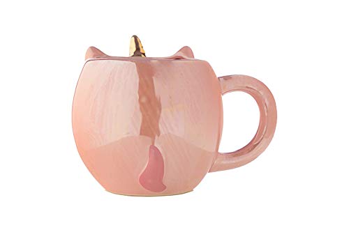 Enchanted Rainbows Unicorn Ceramic Mug - 15oz Cute Coffee Cup with Handle, Perfect for Kids & Adults - Great for Hot Drinks, Gifts, and Fantasy Themed Parties