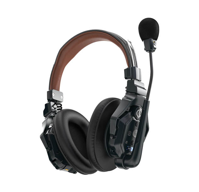 Solidcom C1 Pro 4S DH Wireless Intercom System with 4 Double Ear Noise Cancelling Headsets - Long Range Communication for Construction, Events & Team Coordination
