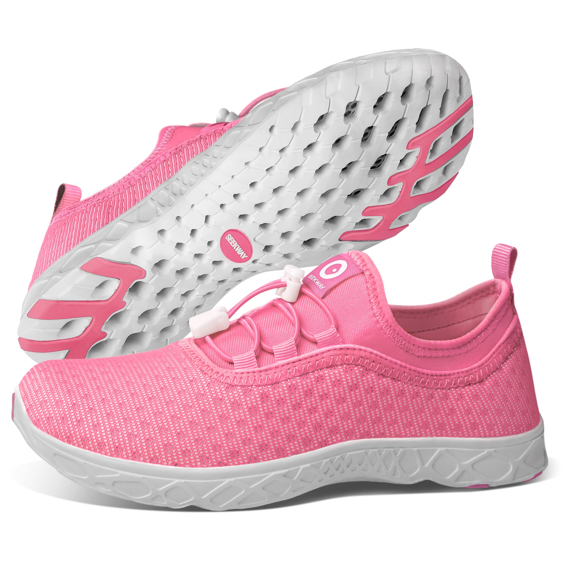 SEEKWAY Women's Quick Dry Water Shoes - Barefoot Aqua Shoes for Beach, Pool, Hiking & Water Sports | Lightweight & Comfortable for Swimming, Surfing & Outdoor Activities | Model SP005