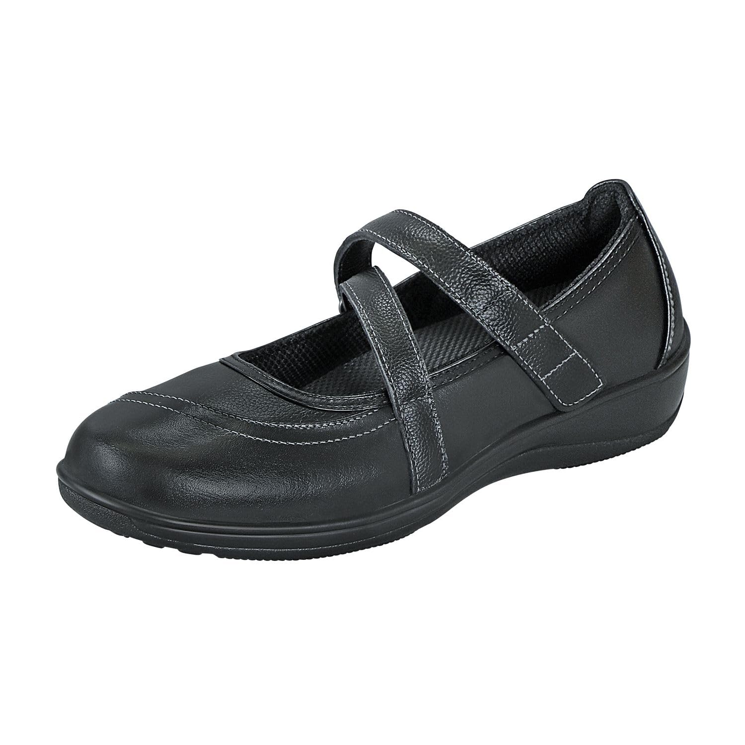 Orthofeet Women's Arch Support Mary Jane Shoes - Therapeutic Footwear for Heel Pain Relief, Plantar Fasciitis & Flat Feet - Cushioned Ergonomic Sole with Arch Booster & Wide Widths (Celina) - Perfect for Work, Walking & Daily Comfort