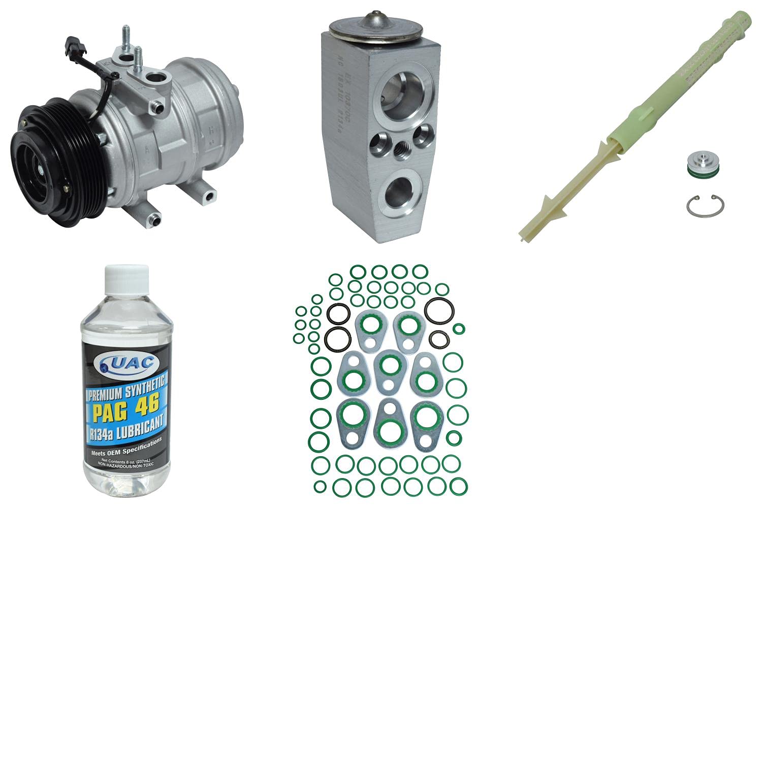 HVAC A/C Compressor Replacement Kit - Compatible with Multiple Car Models | High-Performance Auto AC Repair Kit for Home Mechanics & Professionals | Perfect for DIY Car Maintenance & AC System Repairs
