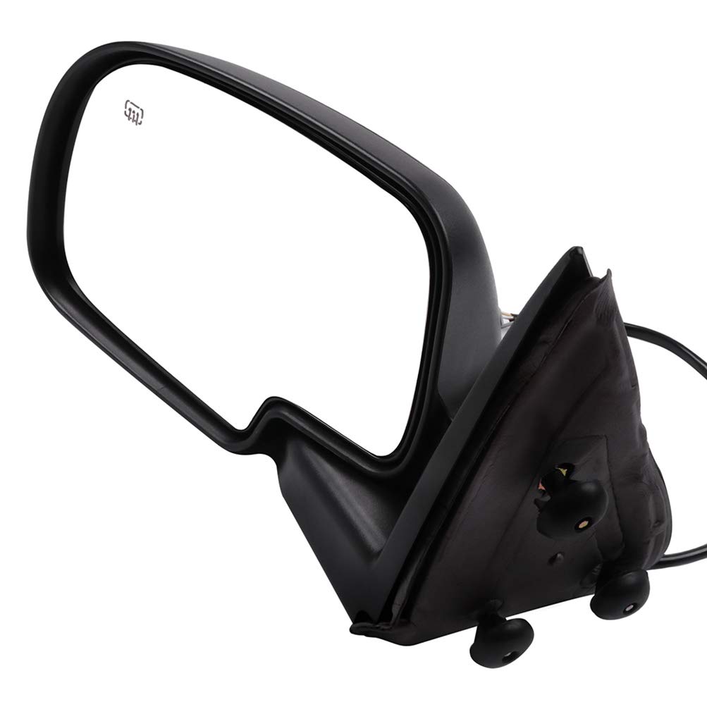 Heated Power-Adjustable Manual Folding Side View Mirrors for 2000-2002 Chevy Avalanche 1500/2500 & Suburban 1500/2500 - Left & Right Exterior Replacement Mirrors - Perfect for Winter Driving & Enhanced Visibility