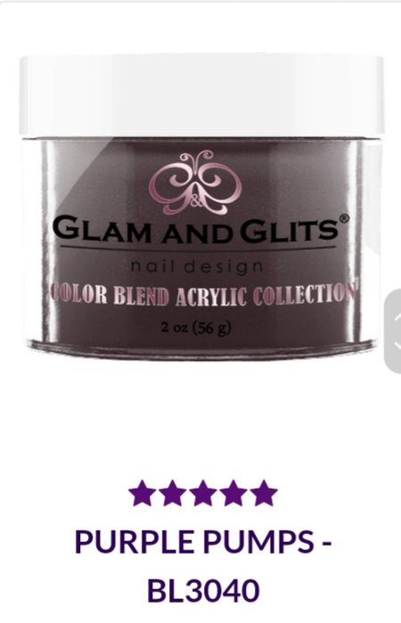 GLAM AND GLITS COLOR BLEND COLLECTION VOL.1 BL3040 - 2 oz Purple Pumps Nail Polish | Long-Lasting Shine for Parties, Weddings & Special Occasions