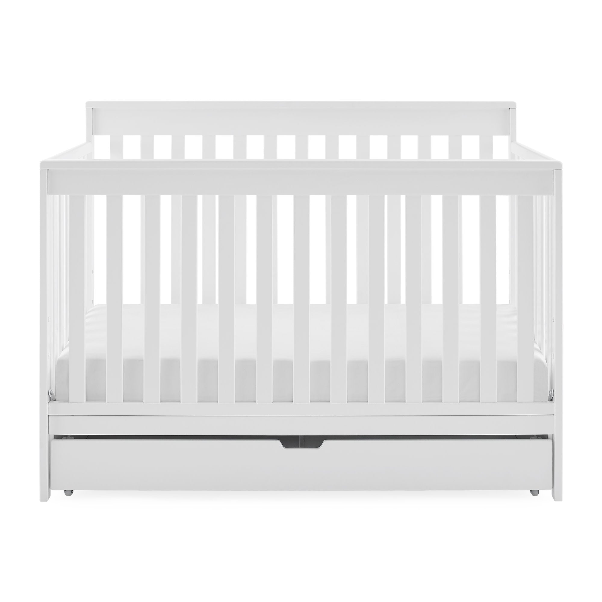 Mercer 6-in-1 Convertible Baby Crib with Storage Drawer & Trundle - Nursery Furniture for Newborn to Toddler Bed | Perfect for Small Spaces & Shared Rooms