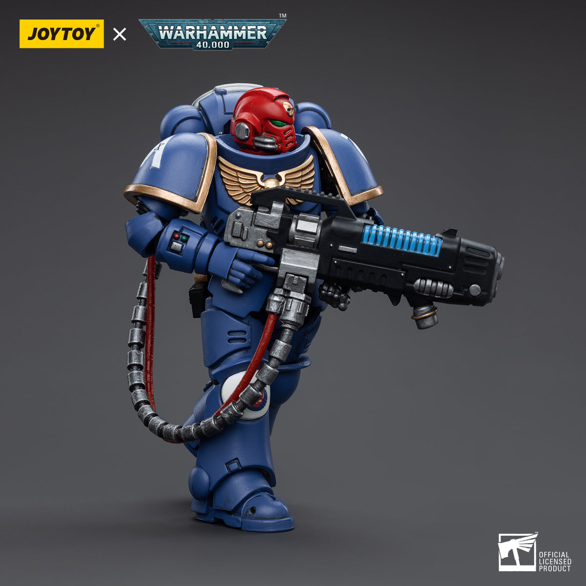 JOYTOY 1/18 Scale Warhammer 40K Ultramarines Hellblasters Action Figure Set (3-Pack) - Perfect for Tabletop Gaming, Collecting, and Warhammer 40K Battle Scenes