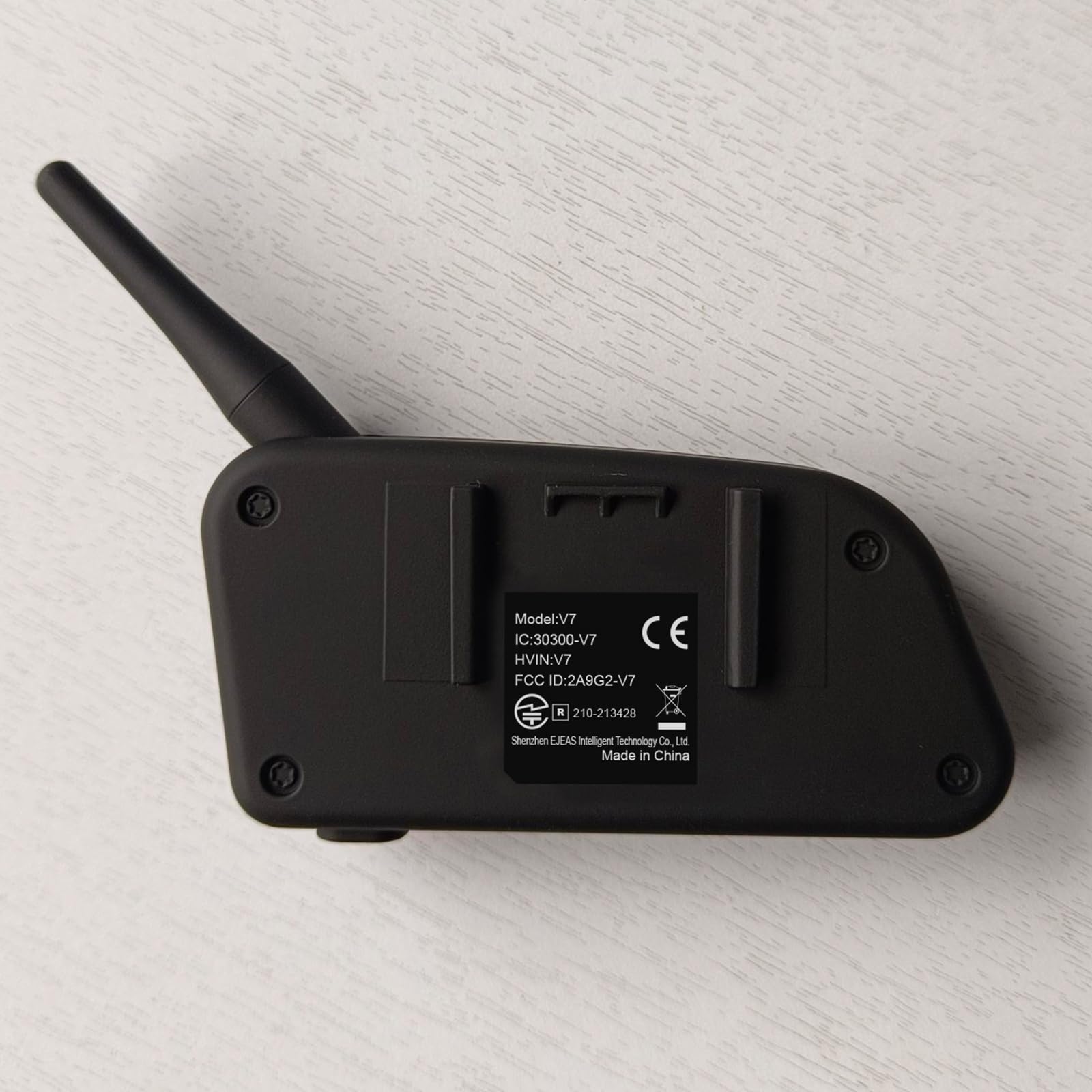 EJEAS V7 Motorcycle Bluetooth Helmet Intercom - Upgraded 1200M Wireless Communication System for 2 Riders with Noise Cancellation, Auto Answer, Waterproof & Quick Pairing (2 Pack) - Perfect for Group Riding, Road Trips & Adventure Motorcycling