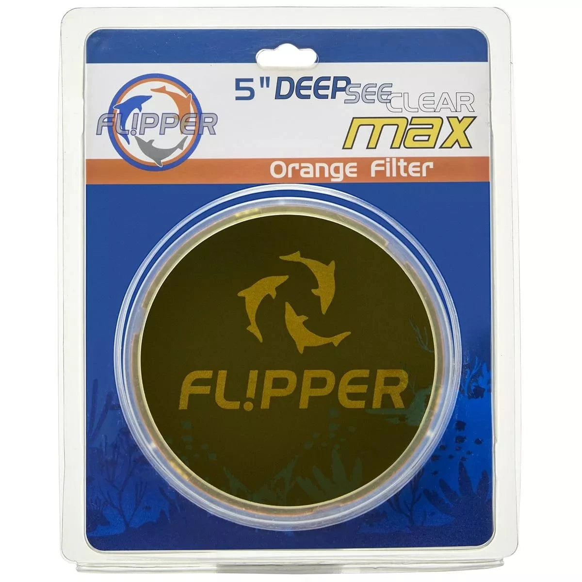 DeepSee Orange Lens Underwater Camera Filter - Clear Flipper for Scuba Diving & Snorkeling Photography