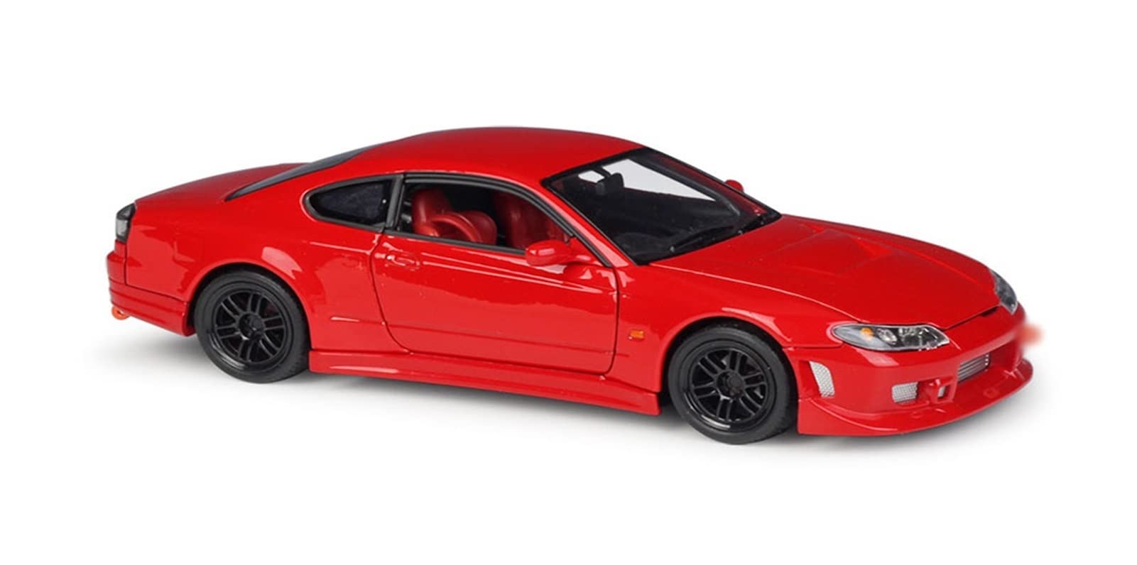1/24 Scale Nissan Silvia S-15 Alloy Car Model Kit - Red Static Metal Toy for Collectors & Display | Perfect for Home Decoration, Office Desk Display & Car Enthusiast Gifts
