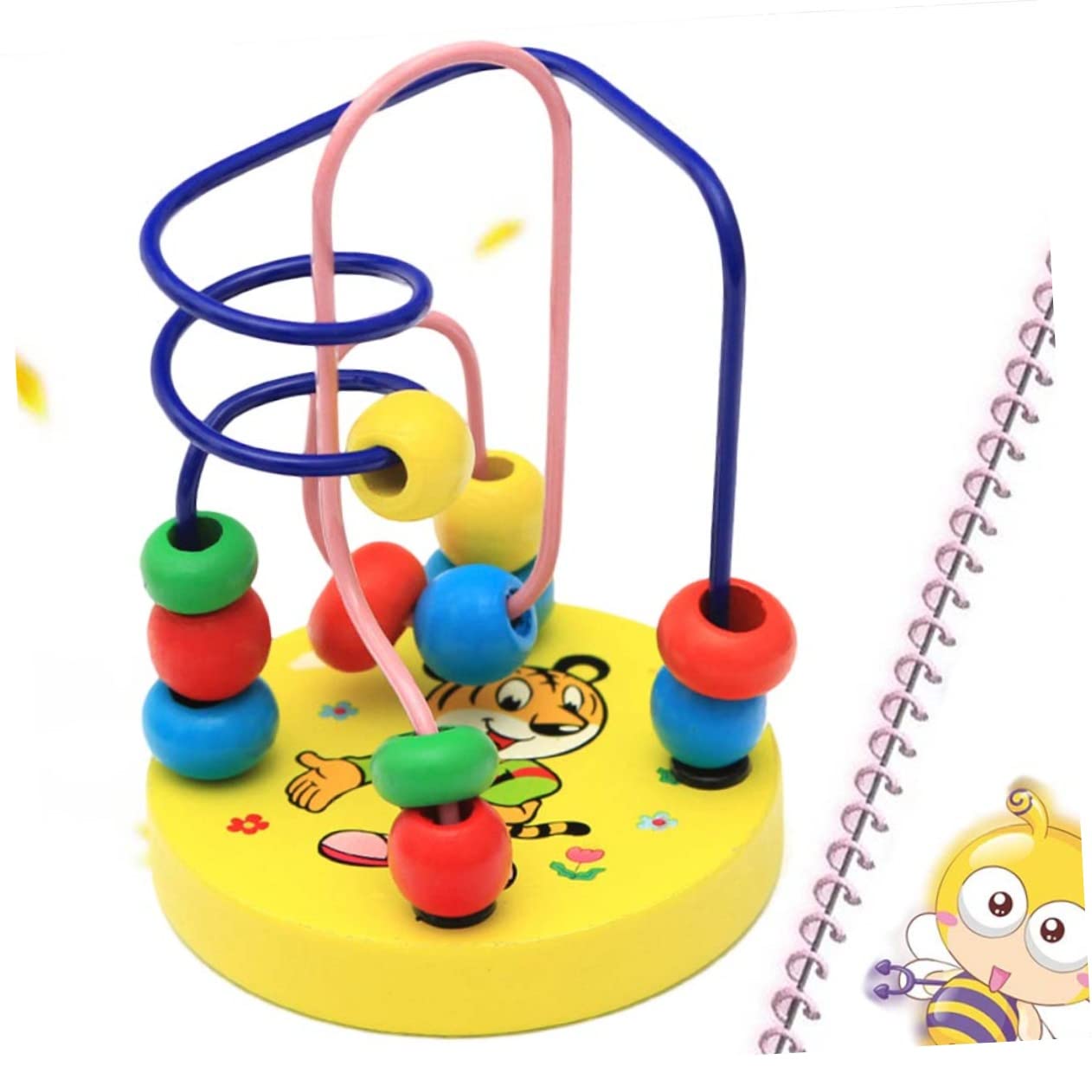 **ifundom Wooden Beads Maze Game - Montessori Educational Toy for Toddlers, Wooden Bead Coaster & Preschool Learning Activity - Perfect for Fine Motor Skills Development & Early Childhood Education**    *(Great for Playtime, Classroom Learning, and Sensory Development!)*