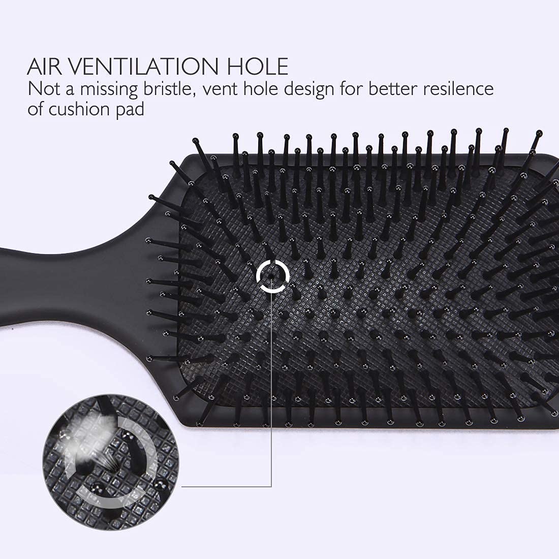Best Flat Hair Brush for Women - Detangling Hair Brush for Curly Hair with Ultra-Soft IntelliFlex Bristles - Removes Dirt, Excess Oils & Impurities - Includes Braid Maker - Perfect for Daily Styling, Salon Use & Travel