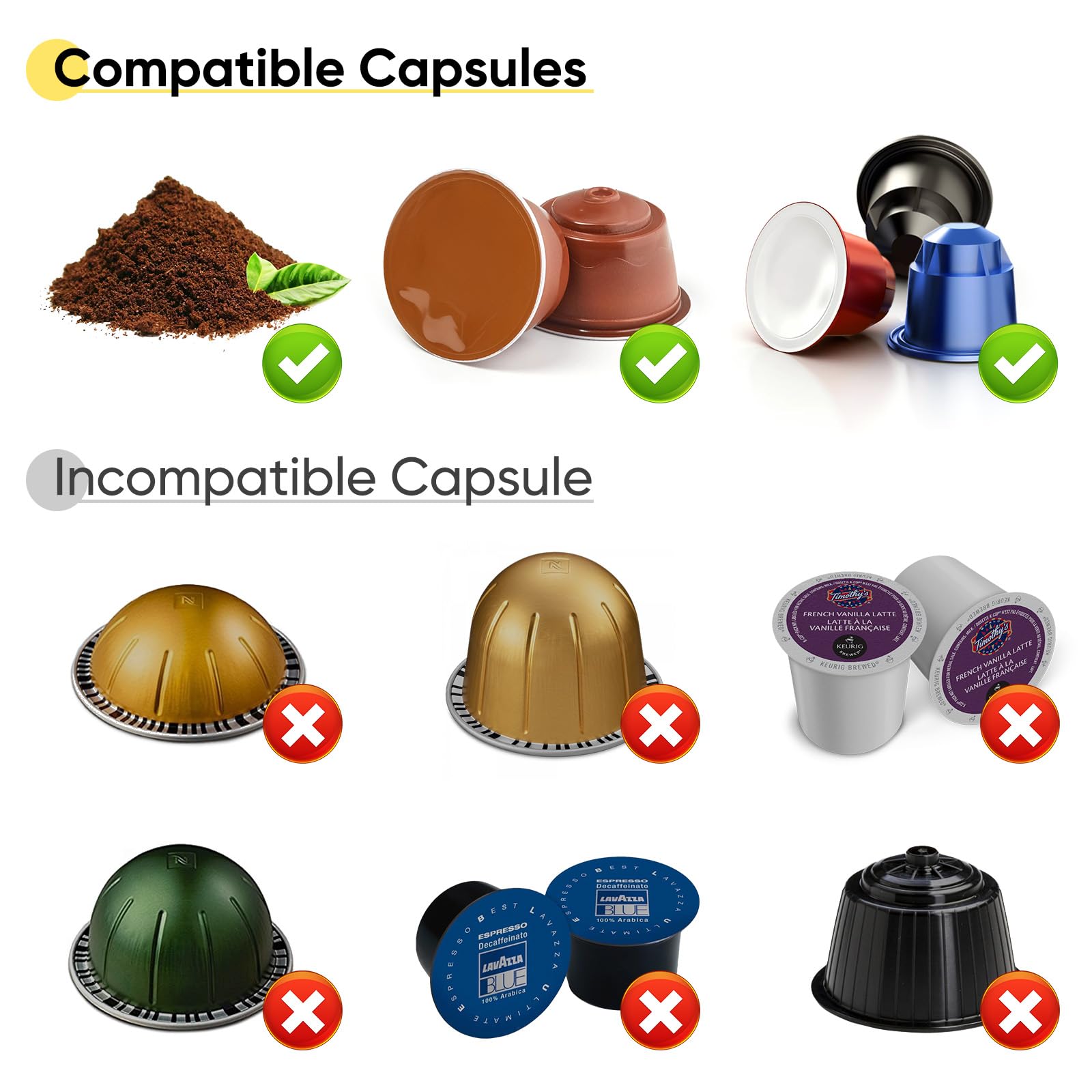 Portable Electric Espresso Machine - USB Rechargeable Travel Coffee Maker for Camping, Hiking, RV & Home Use | Compatible with Nespresso Capsules & Ground Coffee | Perfect for Road Trips, Office & Outdoor Adventures