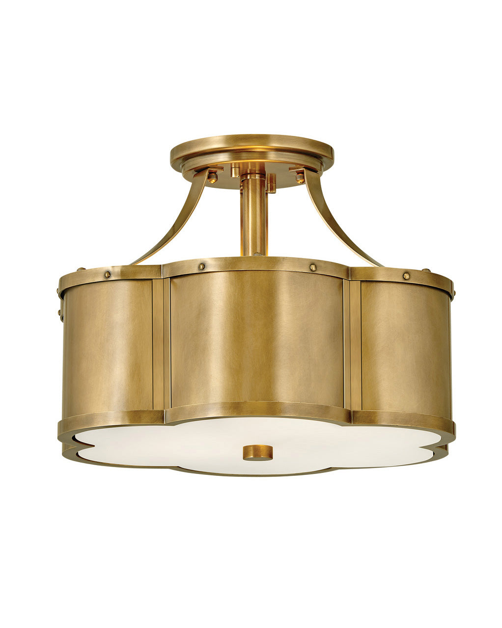 Lucky Semi Flush Mount Ceiling Light Fixture - Modern LED Lighting for Bedroom, Kitchen, Hallway & Living Room
