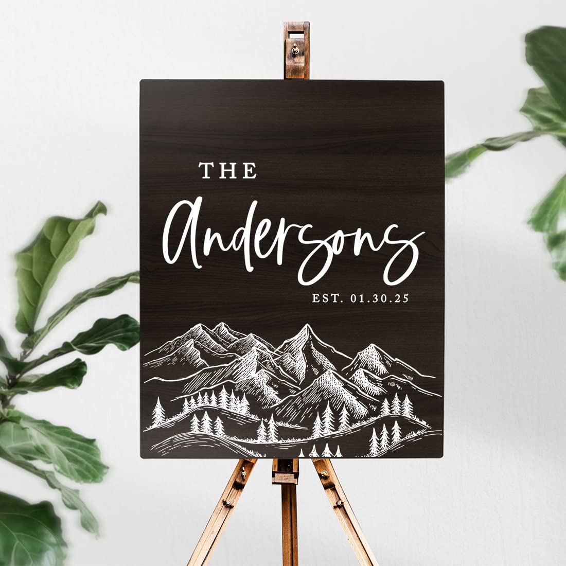 Custom Wooden Welcome Sign for Wedding - 16