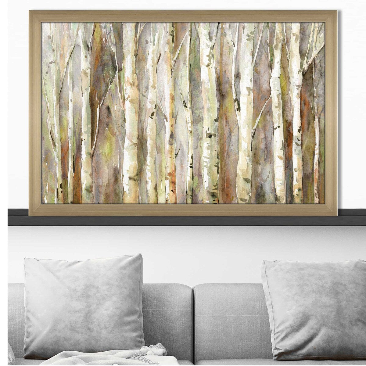 Birch Path by Carol Robinson - Premium Acrylic Wall Art Print - Nature Landscape Decor for Living Room, Bedroom & Office