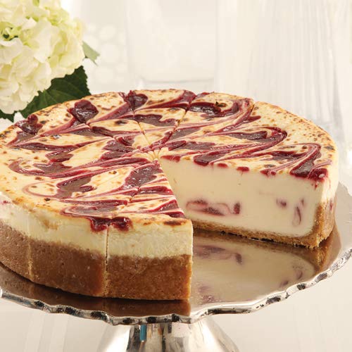 Sweet Street White Chocolate Raspberry Cheesecake - 1 Count | Gourmet Dessert for Parties, Holidays & Special Occasions