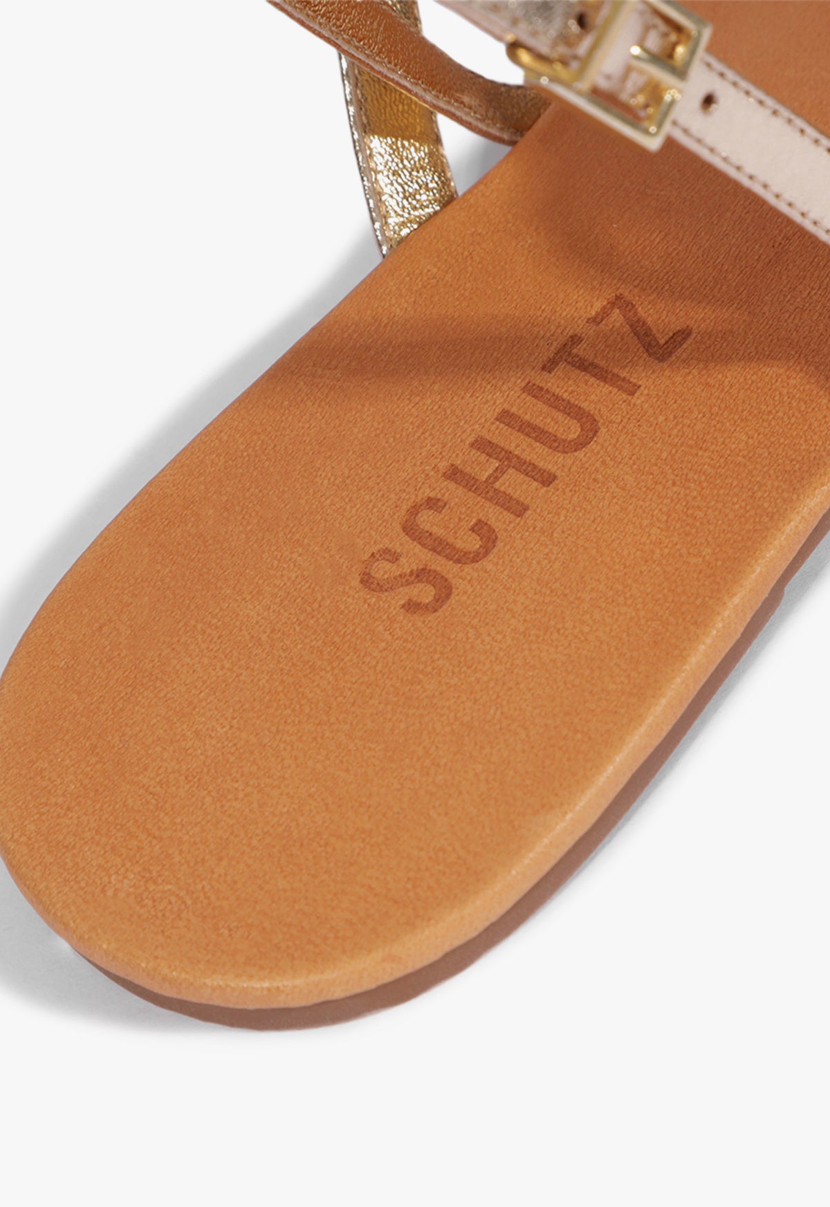 Acacia Gold Leather Sandal - Women's Comfortable Flat Sandals for Summer | Casual Walking, Beach Vacation & Outdoor Activities