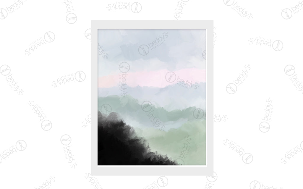 Sage Fields Digital Art Print Download - Beautiful Nature Landscape Wall Decor for Home, Office & Gifts