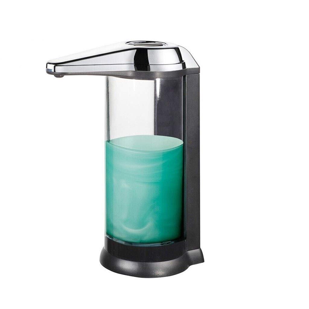 OUMIFA 500ml Foam Soap Dispenser - Wall Mounted or Countertop Hand Sanitizer & Lotion Dispenser for Bathroom, Kitchen, Office (Chrome Finish) | Touchless Hygienic Solution for Home & Commercial Use