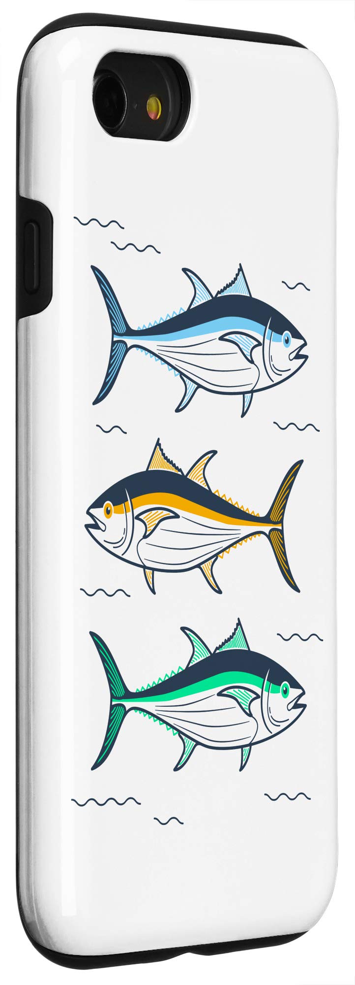 Premium Tuna Fish Design Shockproof Case for iPhone SE (2020) / 7 / 8 - Slim Protective Phone Cover with Anti-Slip Grip | Perfect for Outdoor Activities, Travel & Daily Use