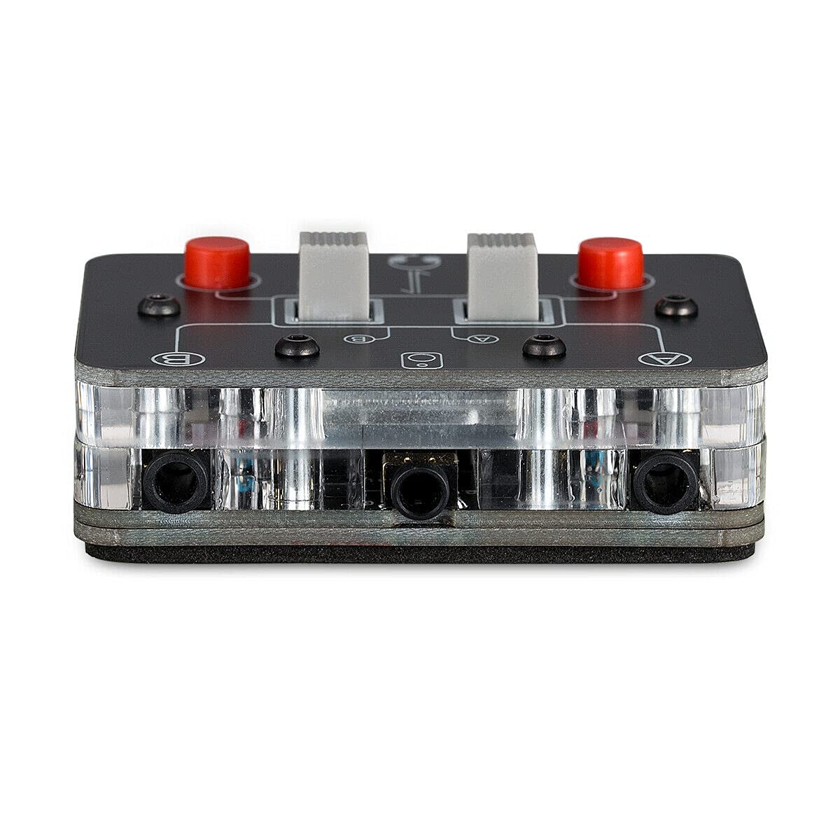 Upgrade 2-Way Microphone Headset Speaker Audio Switcher Box - 3.5mm A/B Selector for Podcasting, Gaming & Studio Recording - Perfect for Dual Audio Source Switching