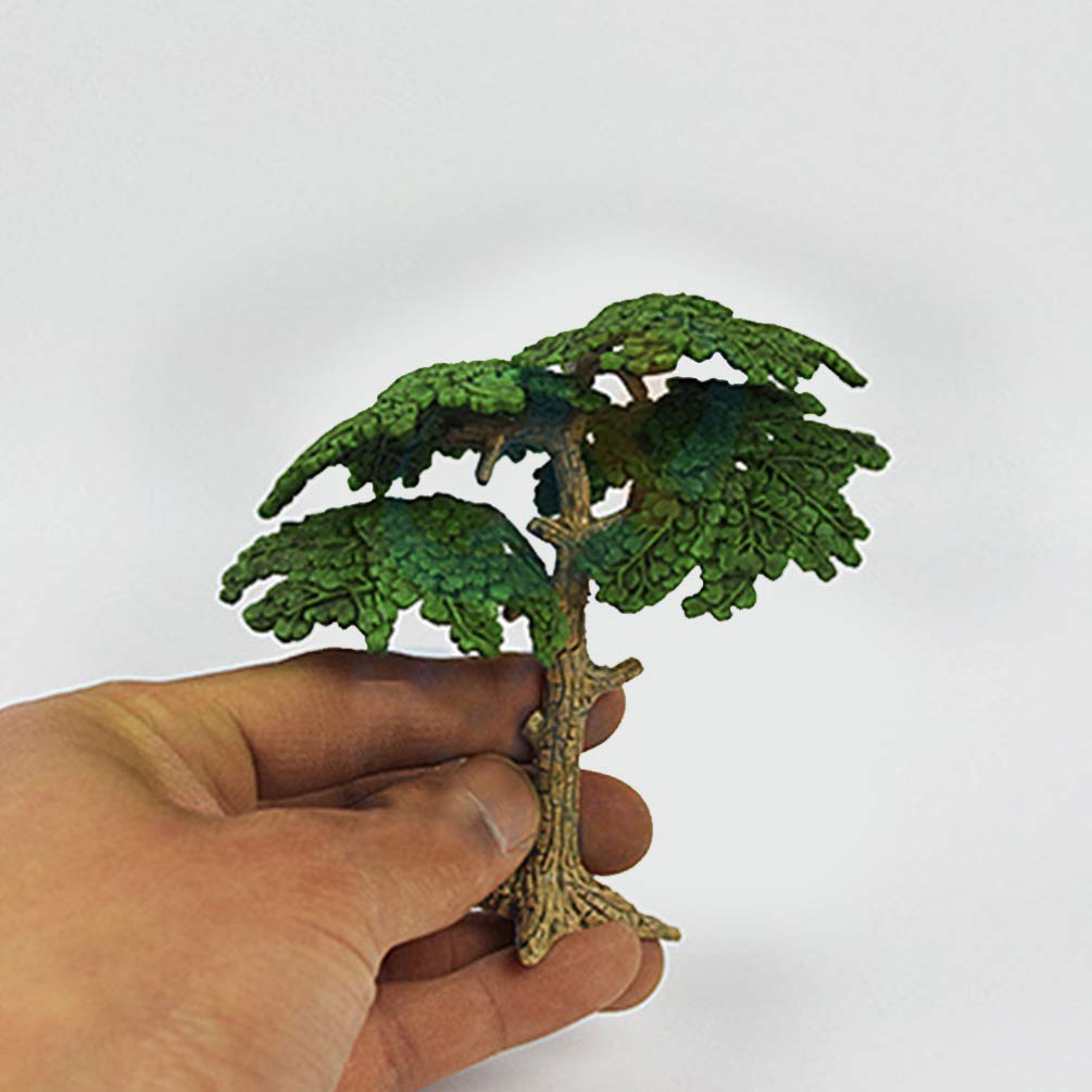 Miniature Artificial Cypress Trees - 3pcs Small Fake Plants for Train Sets, Sand Tables & Model Scenery - Realistic DIY Landscape Decor for Dioramas, Wargaming & Home Displays