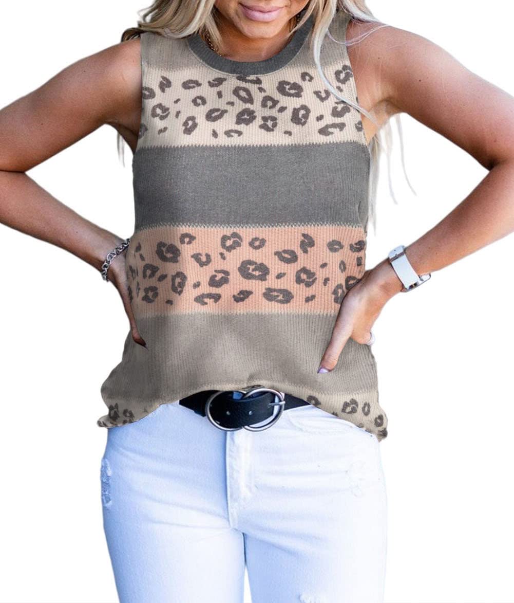 Women's Cute Twist Front Tops - Summer Casual Sleeveless Waffle Knit Shirts & Tank Blouses | Perfect for Beach Outings, Date Nights & Summer Vacations