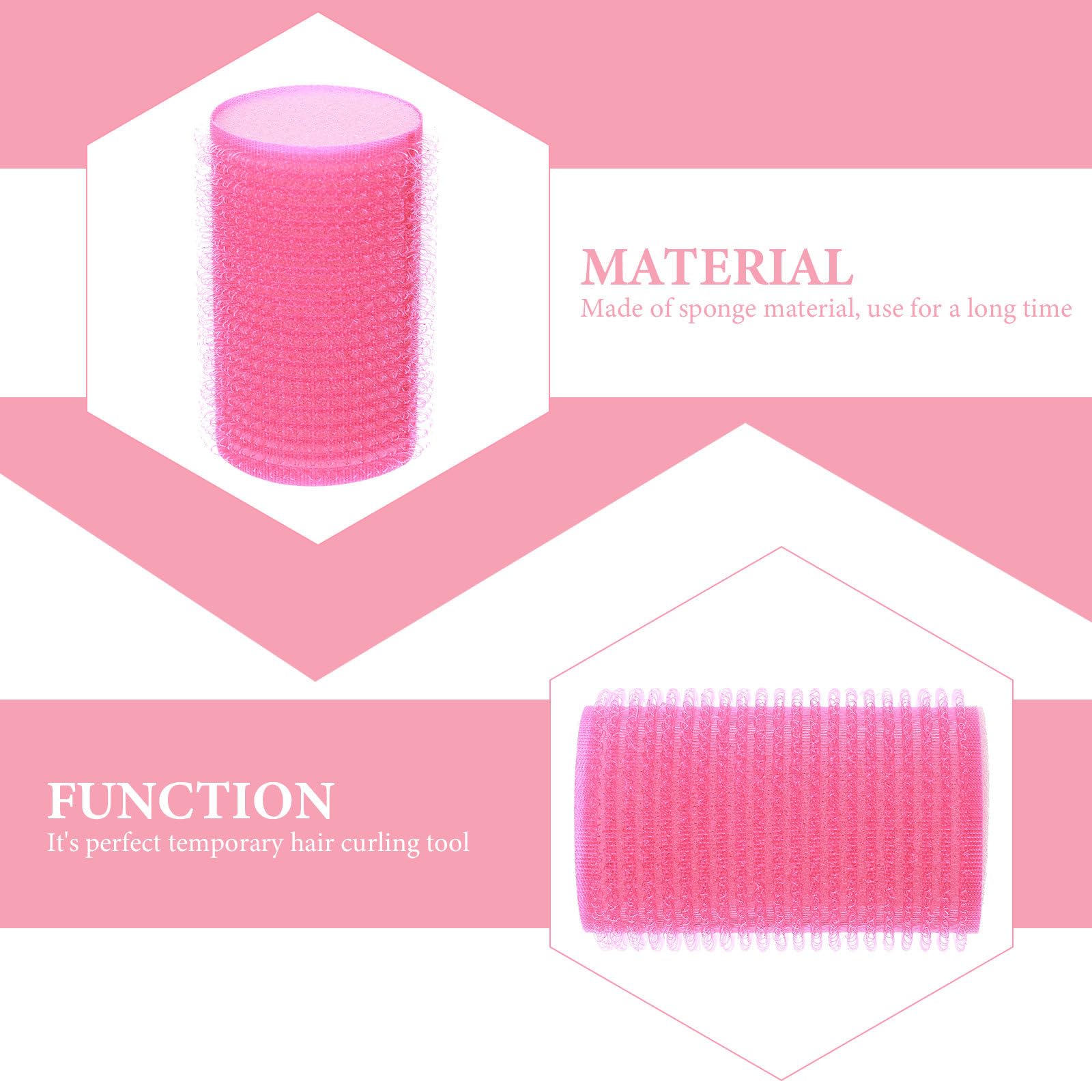 12pcs Self-Grip Hair Rollers for Bangs & Curls - Soft Sponge Curlers for Women & Girls - Perfect for Styling, Volume & Heat-Free Curls at Home or Salon