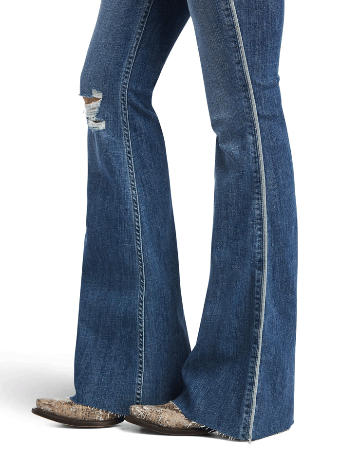 Ariat Women's REAL High Rise Piper Flare Jean - Bootcut Denim Pants for Cowgirl & Western Style | Perfect for Riding, Work & Casual Wear
