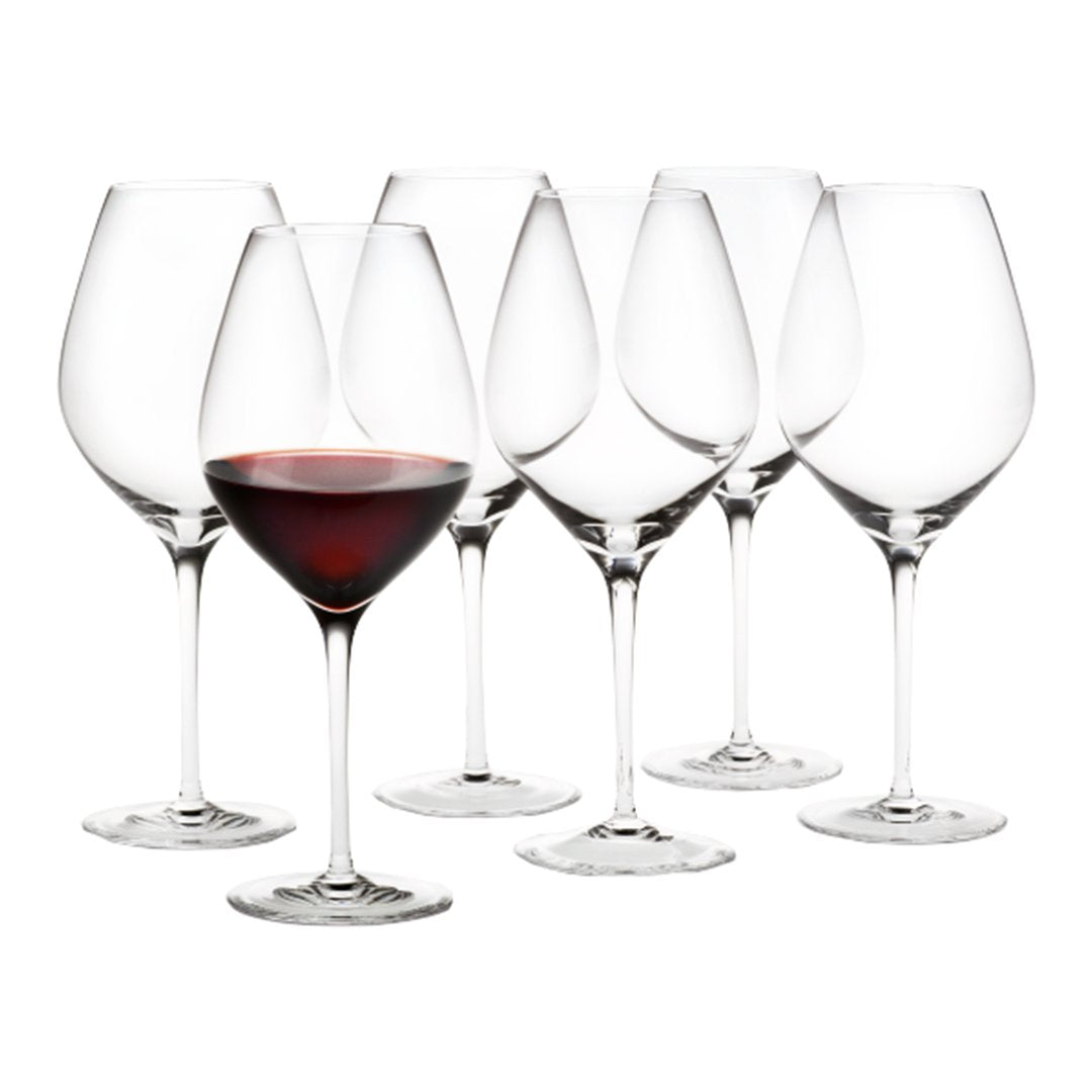 Premium Cabernet Red Wine Glasses Set of 6 - Elegant Stemware for Wine Tasting & Entertaining - Perfect for Dinner Parties, Romantic Evenings & Gifts