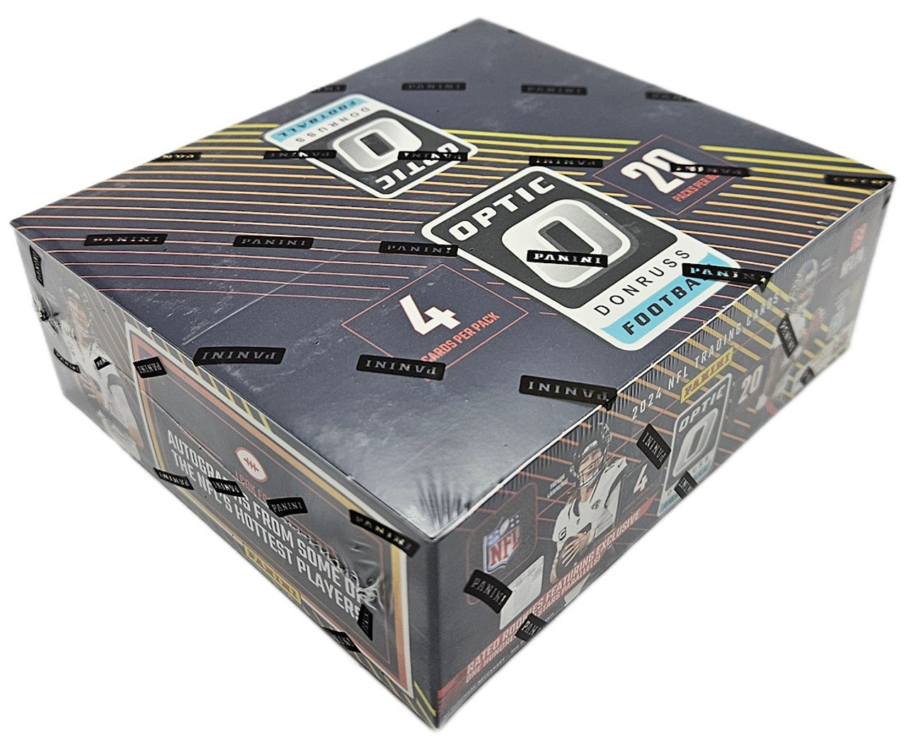 2024 Panini Optic Football Trading Cards Retail Box - 36 Packs with Exclusive Parallels & Rookies | Perfect for Collectors, Fantasy Sports & Game Day Trading