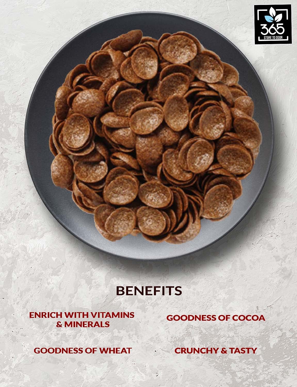Crunchy Choco Corn Flakes Cereal - 500g & 1000g Bulk Pack | High Protein Multigrain Breakfast Cereal with Calcium | Vitamin Enriched Healthy Snacks for Kids & Adults | Perfect for Morning Meals, Afternoon Snacks and On-the-Go Nutrition