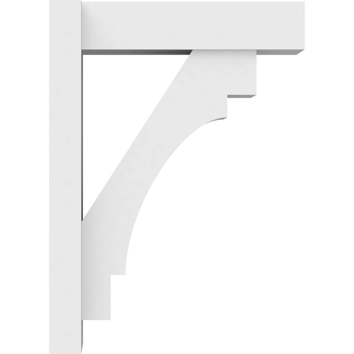 Ekena Millwork OUTP07X16X22MRC05 Merced Architectural Grade PVC Outlooker with Block Ends - 7