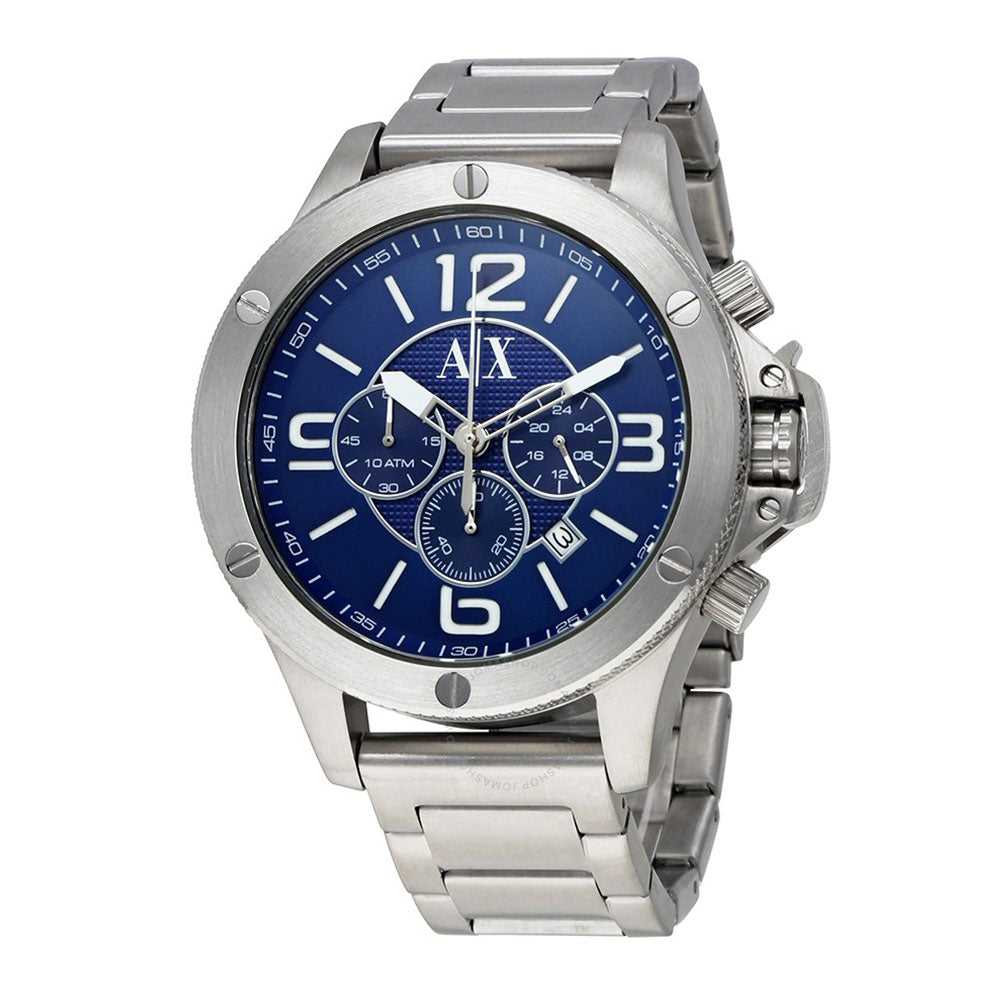 ARMANI EXCHANGE AX1512 Men's Chronograph Watch - Silver Stainless Steel Analog Quartz Wristwatch for Business, Casual & Formal Occasions