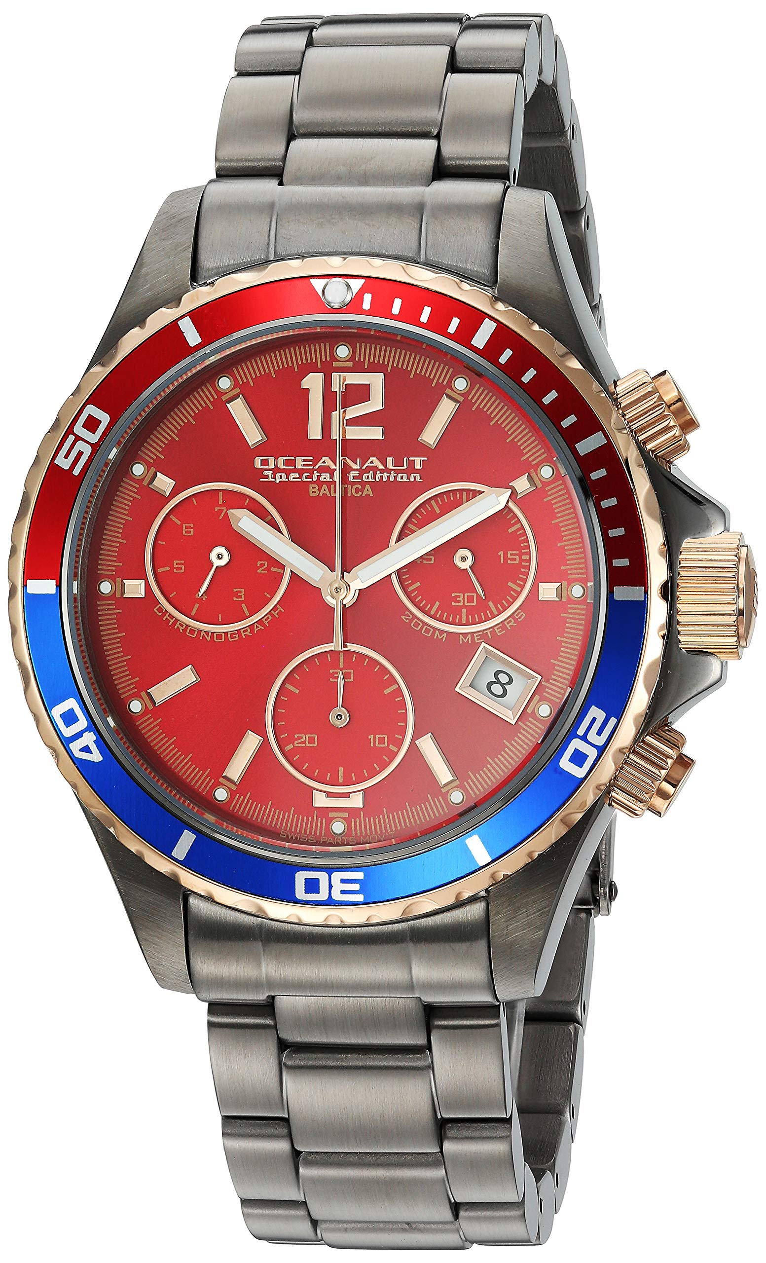 Oceanaut Men's Baltica Limited Edition Watch - Luxury Stainless Steel Dive Watch with Date Function - Perfect for Diving, Swimming & Everyday Wear