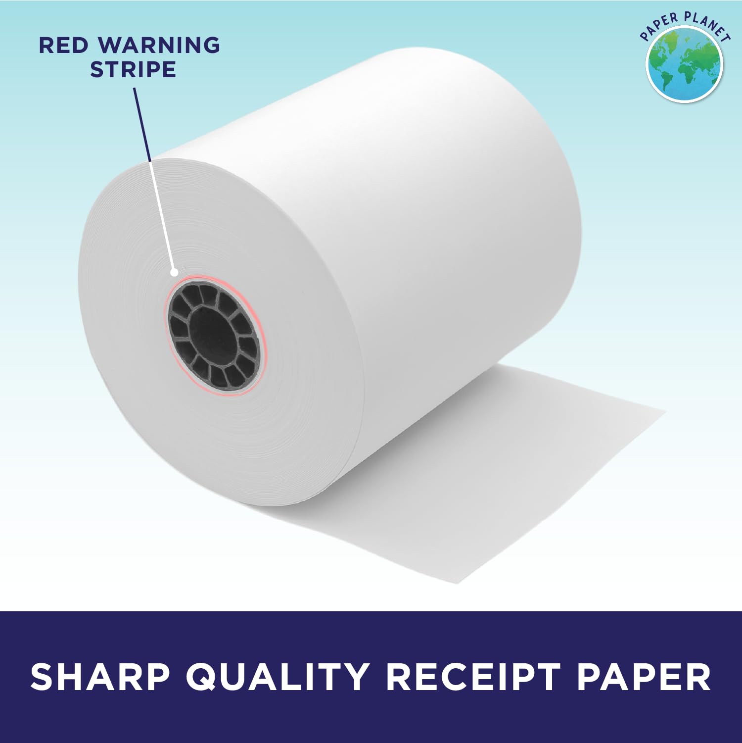 TKP300 Compatible Thermal Printer Paper - 20 Rolls 1-Ply White Bond Paper for Kitchen Printers (Works with TKP300/SNBC/BTP-M300) | Perfect for Restaurant Receipts, Toast Printing & Food Labeling