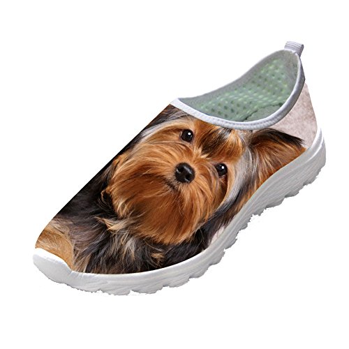 Showudesigns Women's Mesh Slip-On Sneakers - Breathable Lightweight Tennis Shoes for Women & Teen Girls with Cute Animal Prints | Perfect for Casual Wear, Gym, Walking & Sports Activities