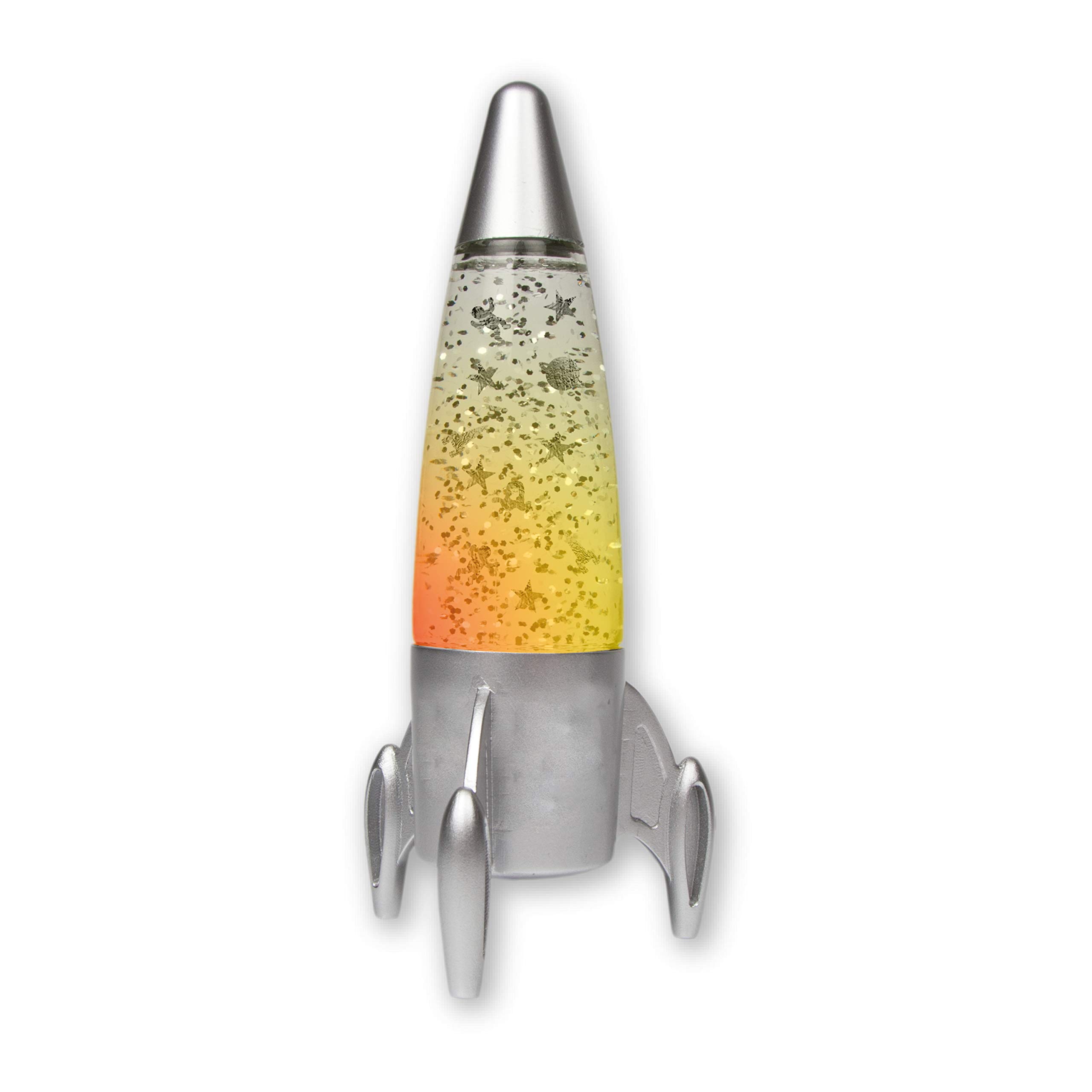 Best Selling Science Glitter Rocket Lamp - USB Powered LED Desk Lamp & Night Light for Kids Room, Bedroom, Study - Perfect for Relaxation, Sleep Aid & Decoration